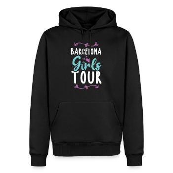 Barcelona Girls Tour - Sweat à capuche Premium bio Homme - noir - Devant - Nico (187cm)
