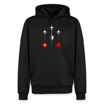 Maghreb United Airlines - Männer Premium Bio Hoodie - Schwarz - Vorne - Nico (187cm)