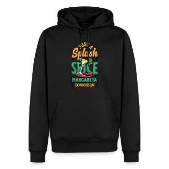 Just a Splash of Spice: Margarita Connoisseur. - Männer Premium Bio Hoodie - Schwarz - Vorne - Nico (187cm)