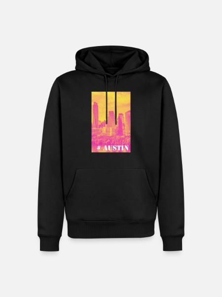 Austin - Sweat à capuche Premium bio Homme - noir