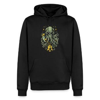 L’appel de Cthulhu ! - Sweat à capuche Premium bio Homme - noir - Devant - Nico (187cm)