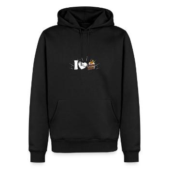 Kuchen Backen Bäckerei Hobby Karrotenkuchen - Männer Premium Bio Hoodie - Schwarz - Vorne - Nico (187cm)