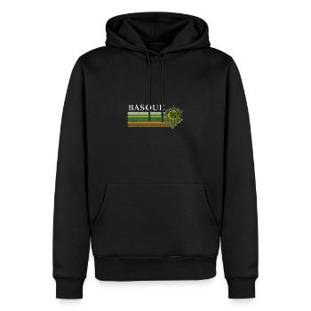 Aquitanier Euskal Herria Lauburu Basken Land - Männer Premium Bio Hoodie - Schwarz - Vorne - Nico (187cm)