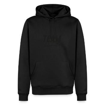 Team automne - Sweat à capuche Premium bio Homme - noir - Devant - Nico (187cm)