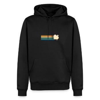 Hühner Hahn Truthahn - Männer Premium Bio Hoodie - Schwarz - Vorne - Nico (187cm)