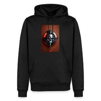 Scharfschütze 3 - Männer Premium Bio Hoodie - Schwarz - Vorne - Nico (187cm)