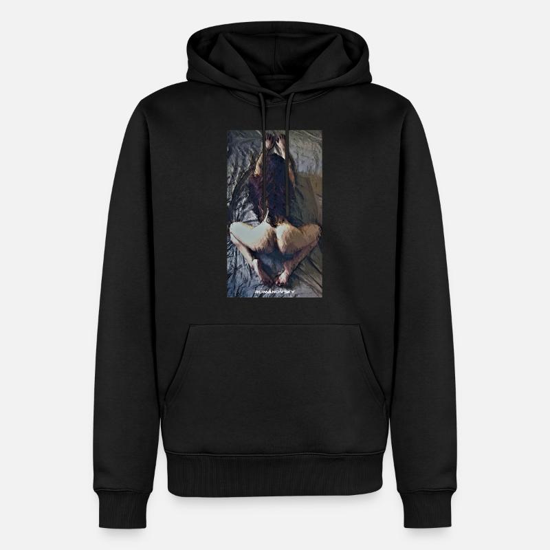 Cul serré - Sweat à capuche Premium bio Homme - noir