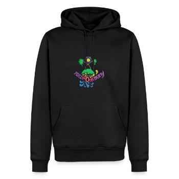 Full Moon Party - Männer Premium Bio Hoodie - Schwarz - Vorne - Nico (187cm)