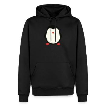 Netter kleiner Pinguin - Männer Premium Bio Hoodie - Schwarz - Vorne - Nico (187cm)