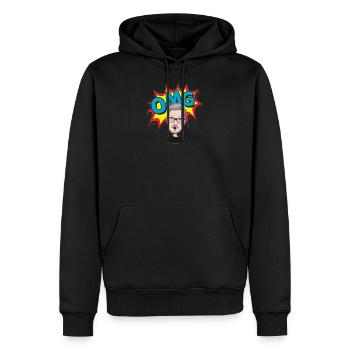 OH MEIN GOTT! - Männer Premium Bio Hoodie - Schwarz - Vorne - Nico (187cm)