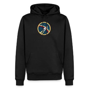 Chemise fantaisie: navette spatiale, USA, NASA - Sweat à capuche Premium bio Homme - noir - Devant - Nico (187cm)