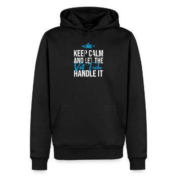 Tierarzt Tierarzthelferin Vet Tech - Männer Premium Bio Hoodie - Schwarz - Vorne - Nico (187cm)