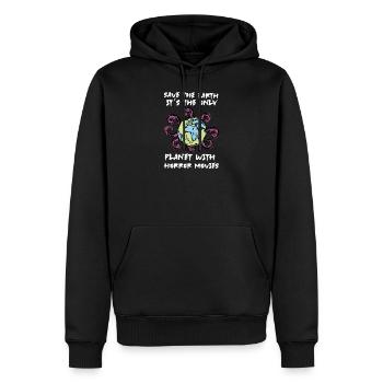 Films d’horreur - Sweat à capuche Premium bio Homme - noir - Devant - Nico (187cm)