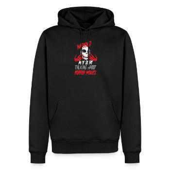 Films d’horreur - Sweat à capuche Premium bio Homme - noir - Devant - Nico (187cm)