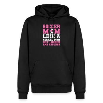 Fußballmama Fußball - Männer Premium Bio Hoodie - Schwarz - Vorne - Nico (187cm)