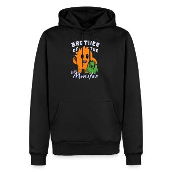 Funny Birthday Family T-Shirts Brother Of The - Men’s Premium Organic Hoodie - black - Front - Nico (187cm)