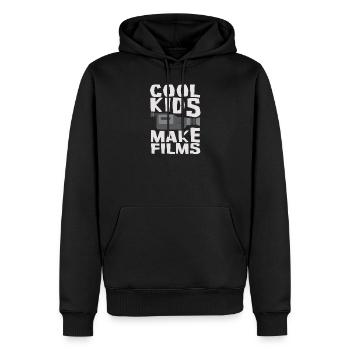 Cinéaste réalisateur producteur de film caméraman - Sweat à capuche Premium bio Homme - noir - Devant - Nico (187cm)