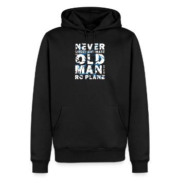 Avion modèle réduit RC - Sweat à capuche Premium bio Homme - noir - Devant - Nico (187cm)