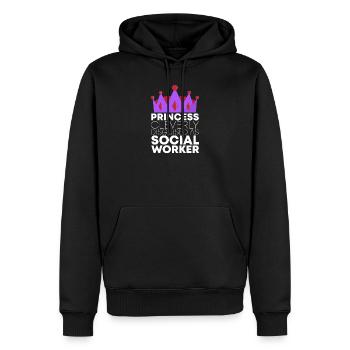 Social worker Social work Social work - Men’s Premium Organic Hoodie - black - Front - Nico (187cm)