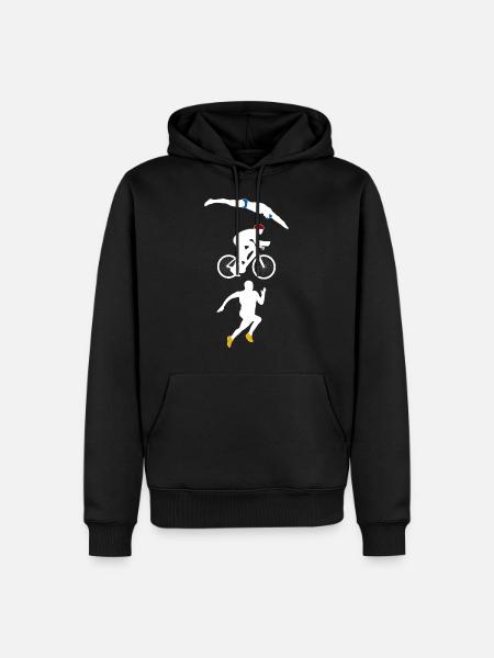 Triathlon - Men’s Premium Organic Hoodie - black