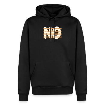 Lire entre les lignes - Sweat à capuche Premium bio Homme - noir - Devant - Nico (187cm)