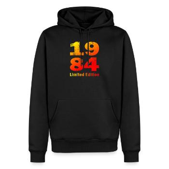 Birthday born in 1984 limited edition - Men’s Premium Organic Hoodie - black - Front - Nico (187cm)