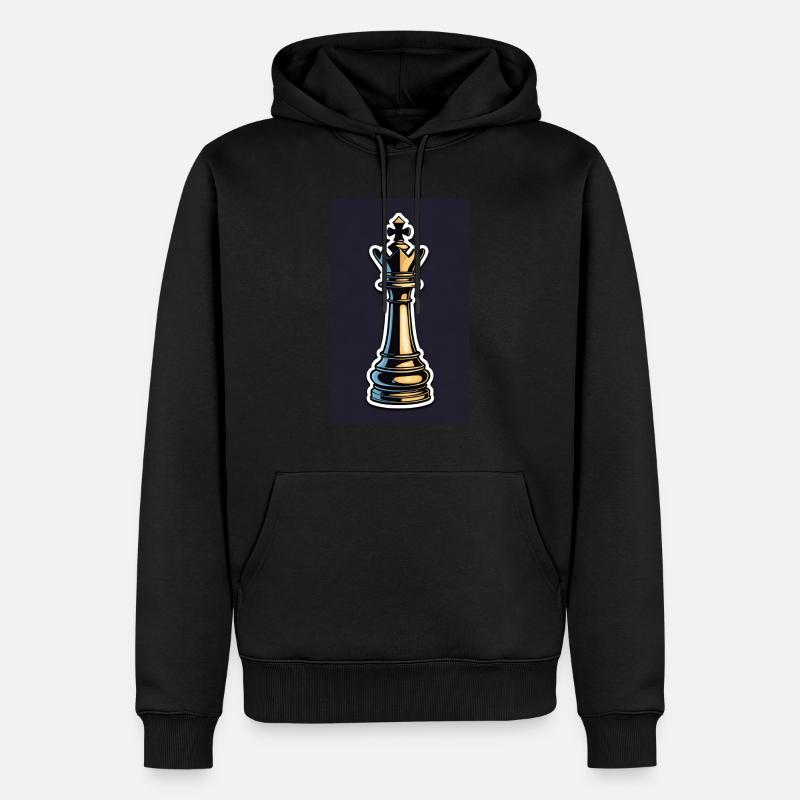 Échecs | Pièce d’échecs | Joueur d’échecs - Sweat à capuche Premium bio Homme - noir