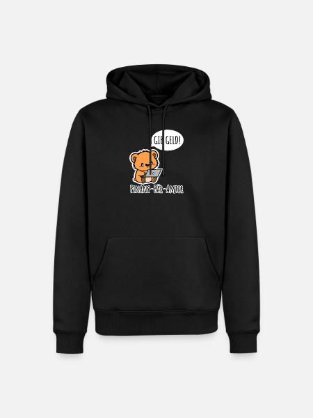 Finanz-Bär-Amter - GIB GELD! - Männer Premium Bio Hoodie - Schwarz