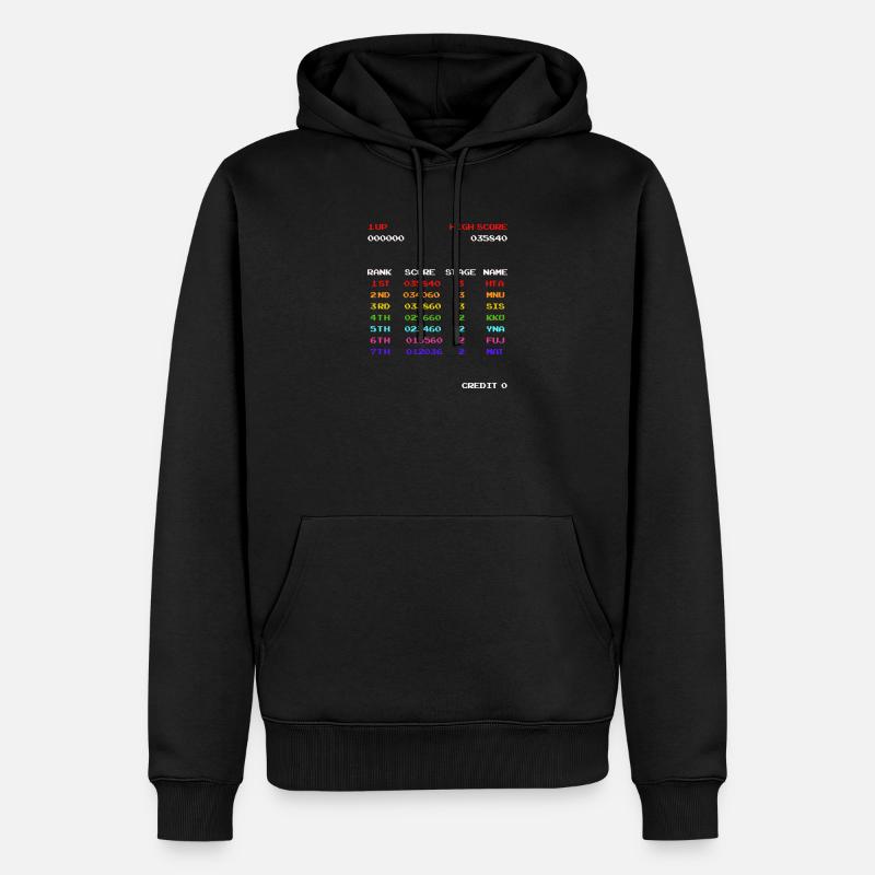 Score élevé - Sweat à capuche Premium bio Homme - noir