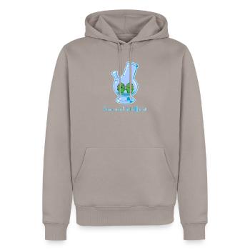 Same weed but different - Männer Premium Bio Hoodie - Taupe - Vorne - Nico (187cm)