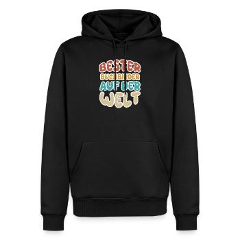 Buchbinder als Beruf - Männer Premium Bio Hoodie - Schwarz - Vorne - Nico (187cm)