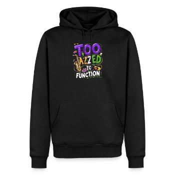 Drôle de cadeau de La Nouvelle-Orléans, Louisiane - Sweat à capuche Premium bio Homme - noir - Devant - Nico (187cm)