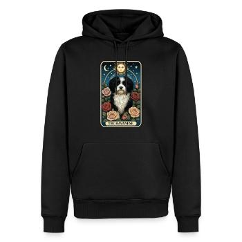 Havaneser - Männer Premium Bio Hoodie - Schwarz - Vorne - Nico (187cm)