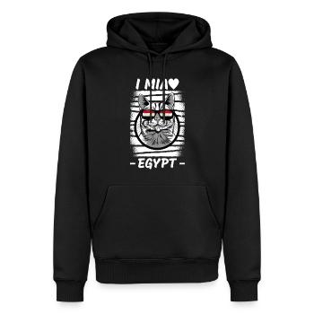Egypte Drapeau Hurghada Afrique Drapeau Egyptien - Sweat à capuche Premium bio Homme - noir - Devant - Nico (187cm)