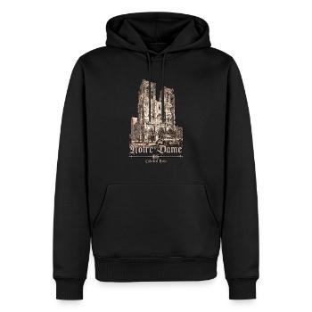 Notre Dame Paris - Männer Premium Bio Hoodie - Schwarz - Vorne - Nico (187cm)