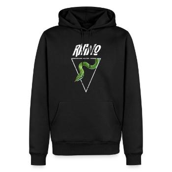 Rhino Rat Snake Reptilienhalter - Männer Premium Bio Hoodie - Schwarz - Vorne - Nico (187cm)