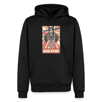 Best Weimaraner Dad Ever I Weimaraner Lover - Männer Premium Bio Hoodie - Schwarz - Vorne - Nico (187cm)