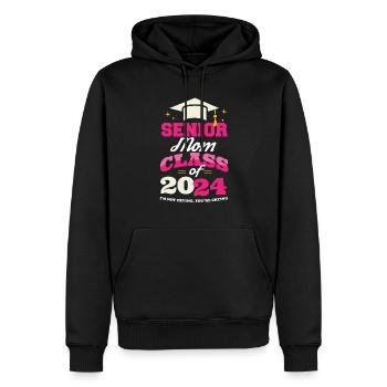 Classe de maman senior de 2024 Proud Mama Funny - Sweat à capuche Premium bio Homme - noir - Devant - Nico (187cm)