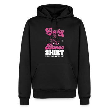 Bunco Dice Game - Men’s Premium Organic Hoodie - black - Front - Nico (187cm)