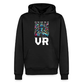 Vr-gamer Vr-gaming-videospiel-spieler nerd - Männer Premium Bio Hoodie - Schwarz - Vorne - Nico (187cm)
