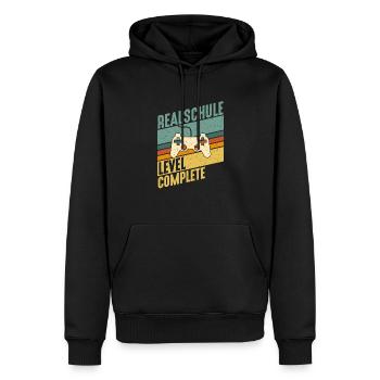 Realschule Level Komplett Gamer Konsole Abschluss - Männer Premium Bio Hoodie - Schwarz - Vorne - Nico (187cm)