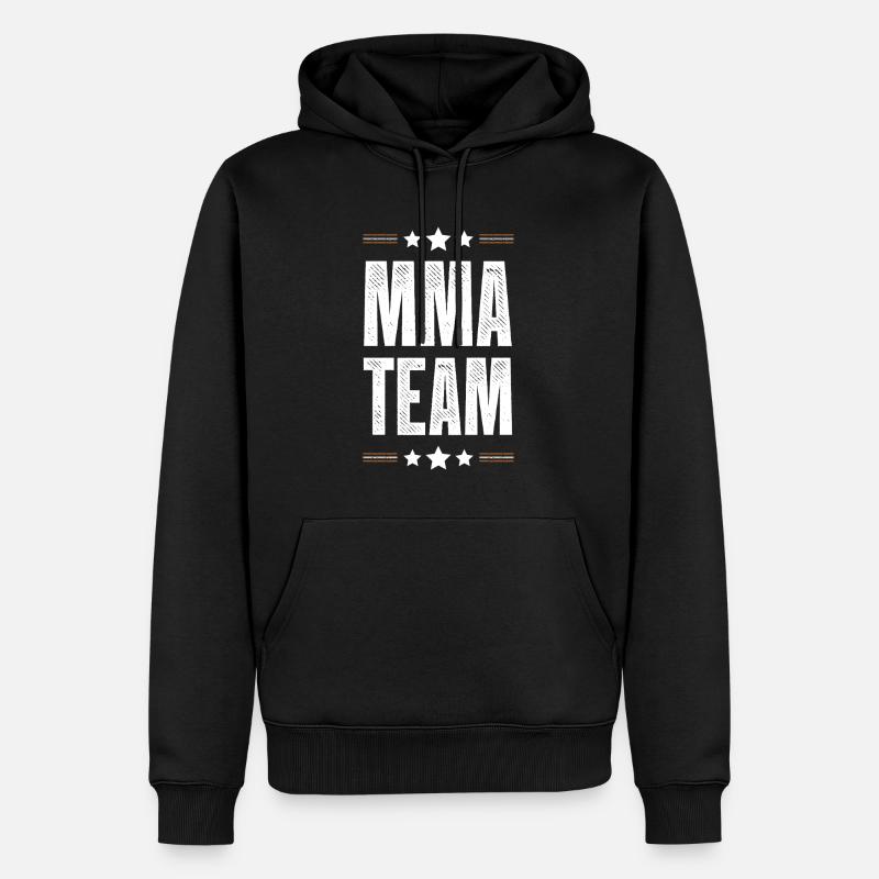 L’équipe Mma - Sweat à capuche Premium bio Homme - noir