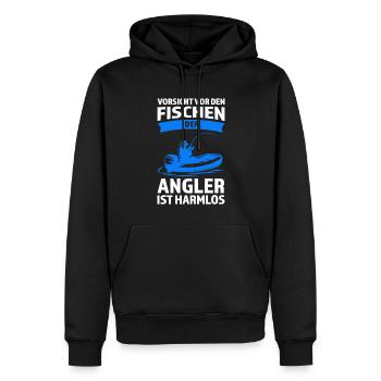 Angeln Fisch Fischer Angler Angeln Geschenk - Männer Premium Bio Hoodie - Schwarz - Vorne - Nico (187cm)
