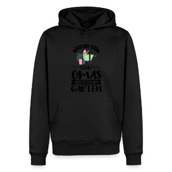 Garten Oma Gartenliebhaber Geschenk - Männer Premium Bio Hoodie - Schwarz - Vorne - Nico (187cm)