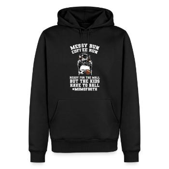 baller fussball baller Geschenk - Männer Premium Bio Hoodie - Schwarz - Vorne - Nico (187cm)
