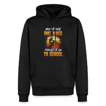 Dirt Bike Motocross Offroad Motorrad Dirt Biker - Männer Premium Bio Hoodie - Schwarz - Vorne - Nico (187cm)