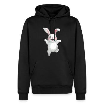 Süßer Hase - Männer Premium Bio Hoodie - Schwarz - Vorne - Nico (187cm)