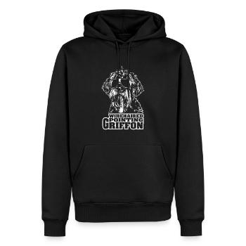 WIREHAIRED POINTING GRIFFON cool Sonnenbrille Hund - Männer Premium Bio Hoodie - Schwarz - Vorne - Nico (187cm)