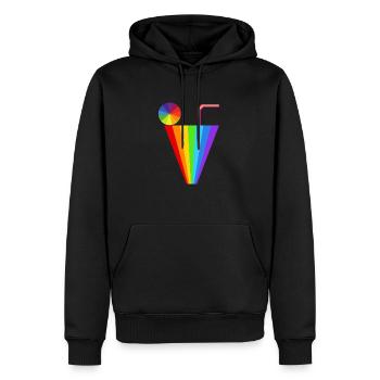 Cocktail - Männer Premium Bio Hoodie - Schwarz - Vorne - Nico (187cm)