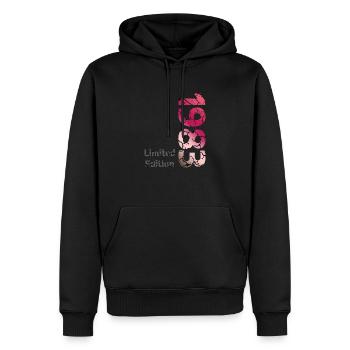 1983 Limited Edition - Men’s Premium Organic Hoodie - black - Front - Nico (187cm)
